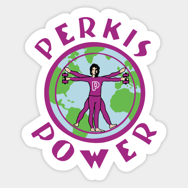 Perkis Power Sticker by HeyBeardMon